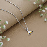 Golden Racer 925 Silver Kids Chain Pendant (3+ Years)