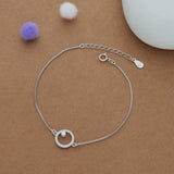 Halo Pearl 925 Silver Bracelet