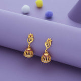 Hansa Ghanta Gold Polish 925 Silver Jhumka