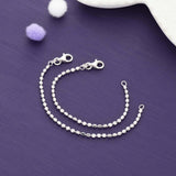 Minimalist Stone Kids 925 Silver Kids Anklet (New Born)