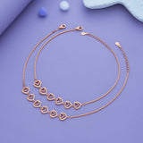 Heart Charm 925 Silver Anklet