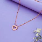 Heart Glow 925 Silver Layered Chain Necklace