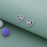 Honey Heart 925 Silver Stud for Kids & Teen(10+ Yrs)