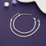 Plain Adorable 925 Silver Kid Anklet (3Months- 2Yrs)