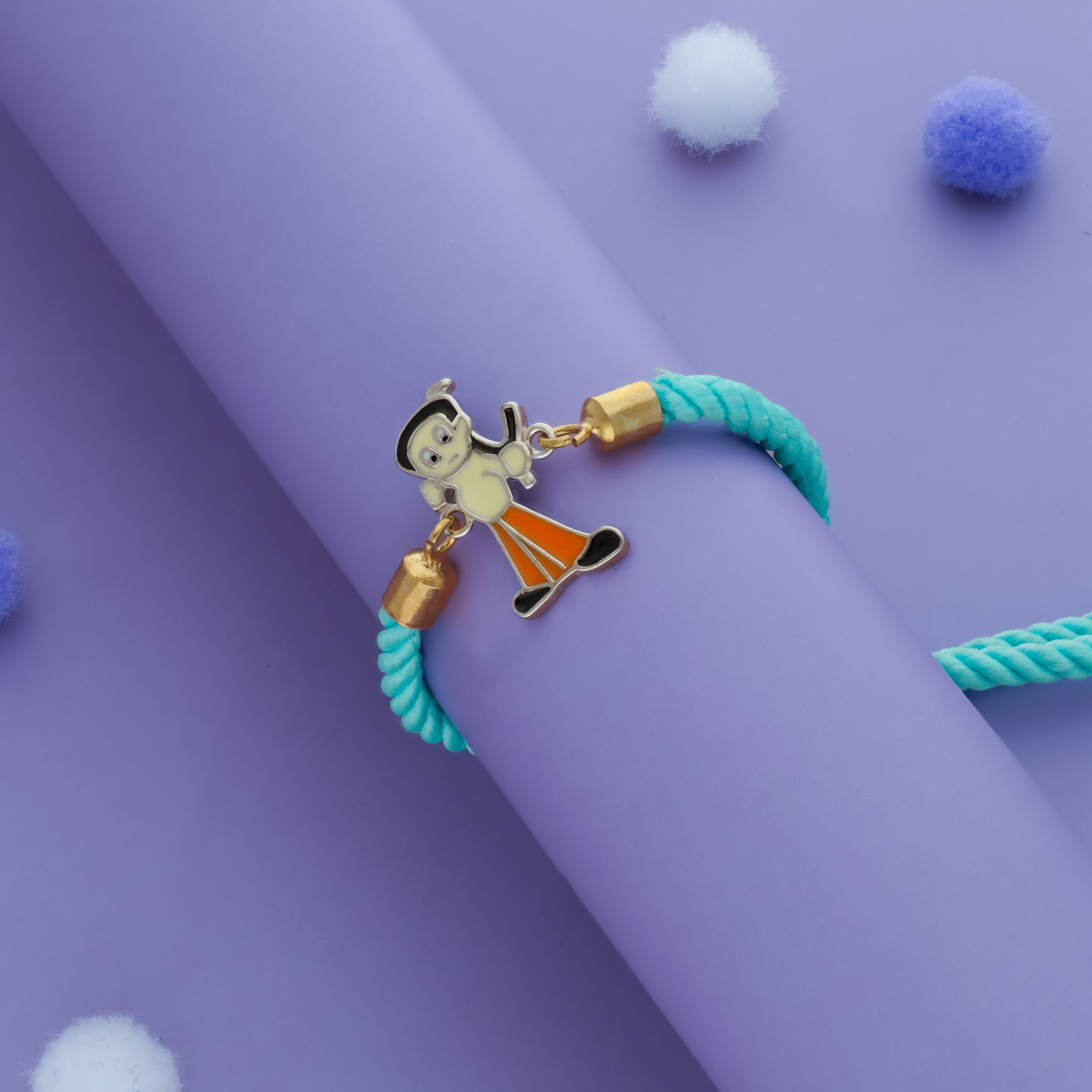 Chhota Bheem 925 Sterling Silver Children Rakhi
