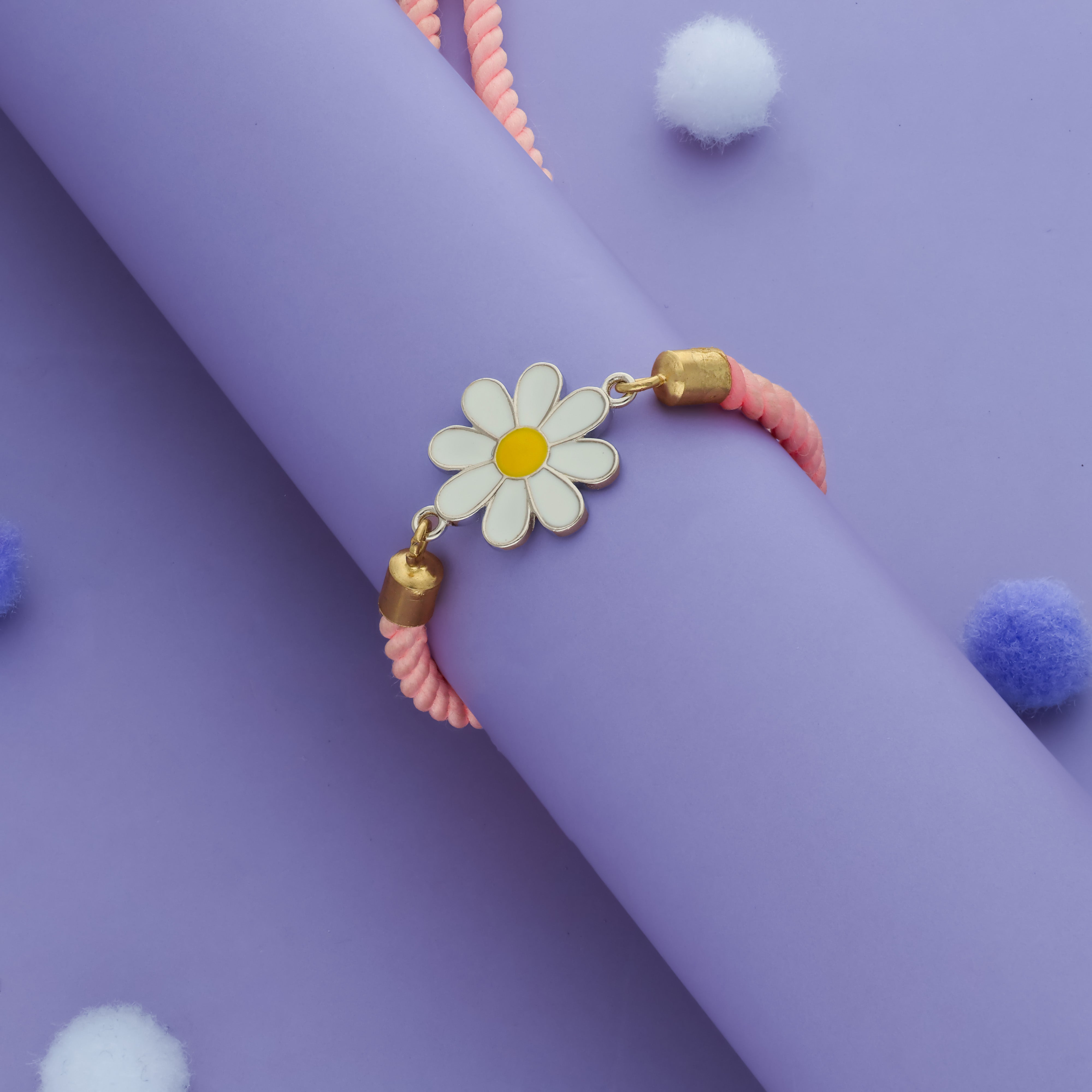Daisy Bloom 925 Sterling Silver Kids Rakhi