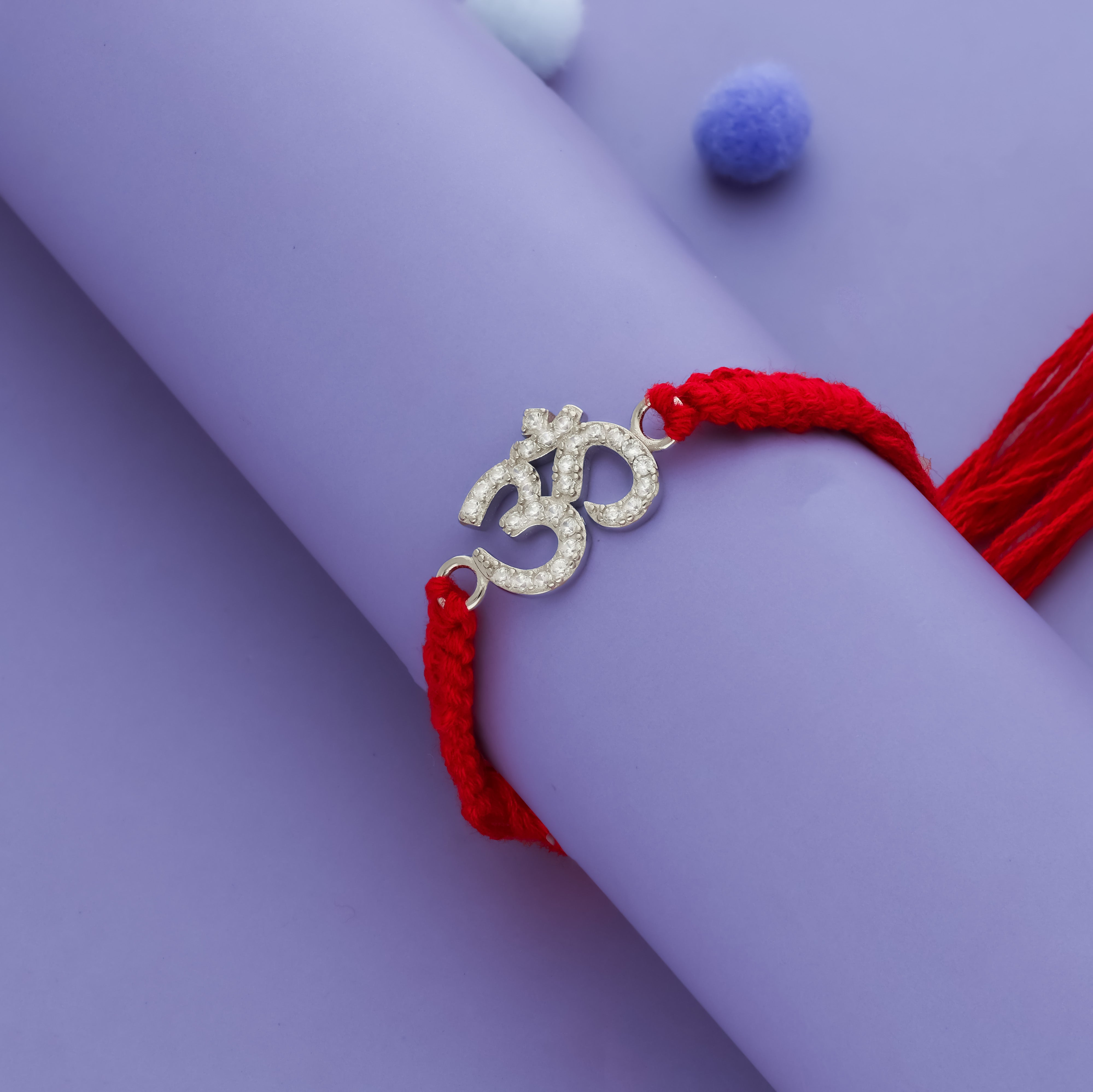 Eternal Om 925 Sterling Silver Rakhi