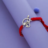 Om Vel 925 Silver Rakhi