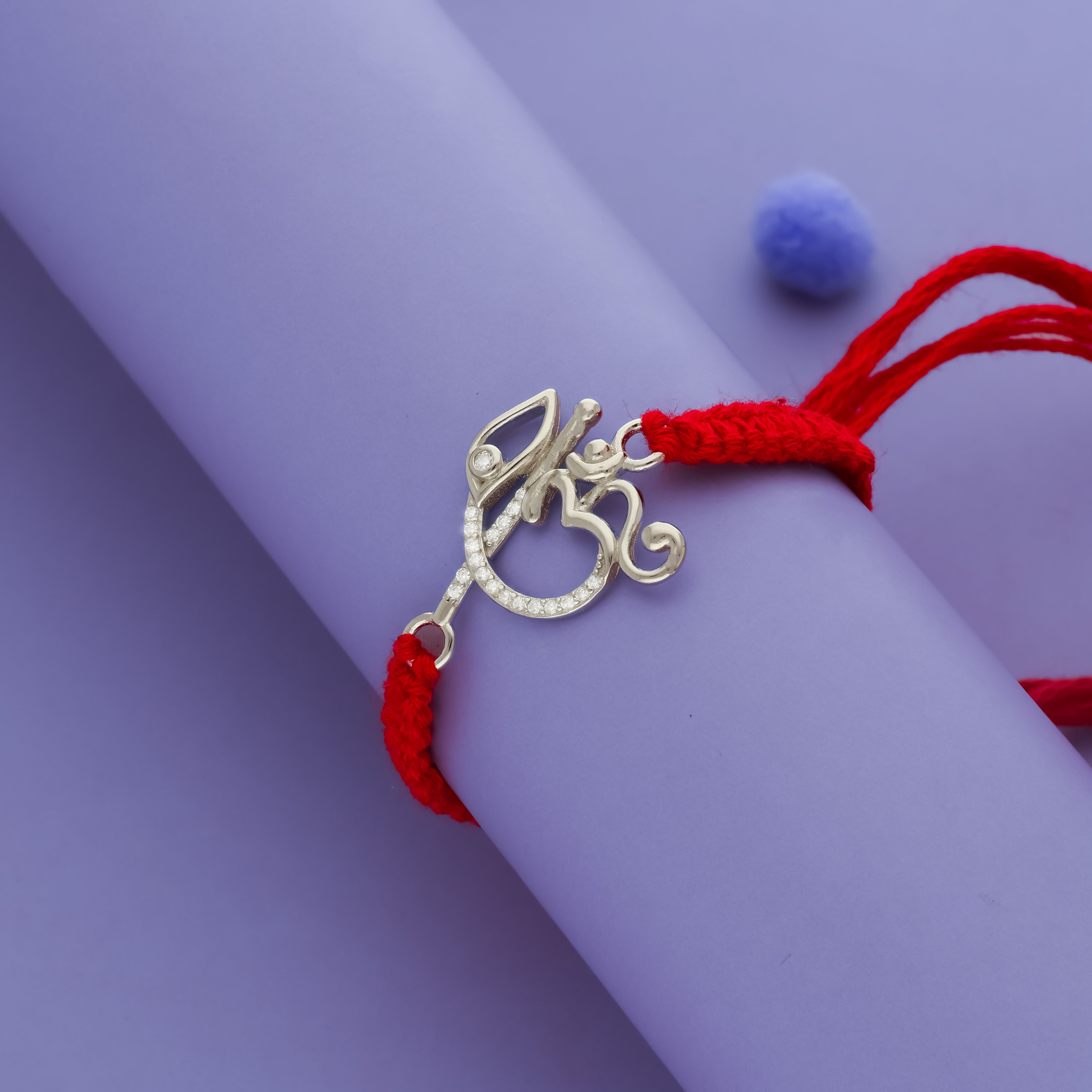 Omkara Symbol 925 Sterling Silver Rakhi