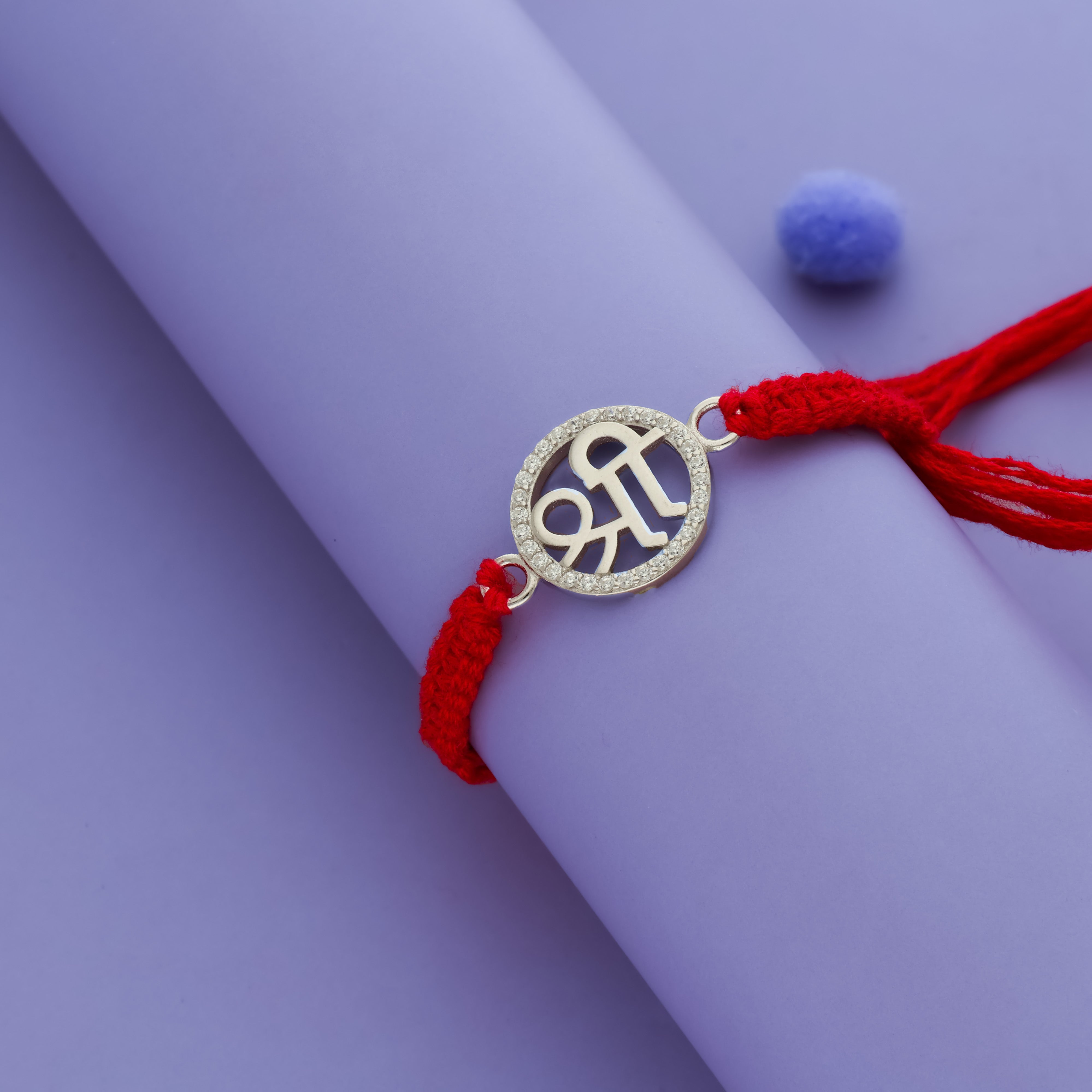 Shri Symbol 925 Silver Rakhi