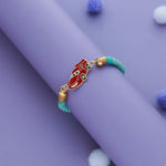Speed Racer Car 925 Silver Kids Rakhi