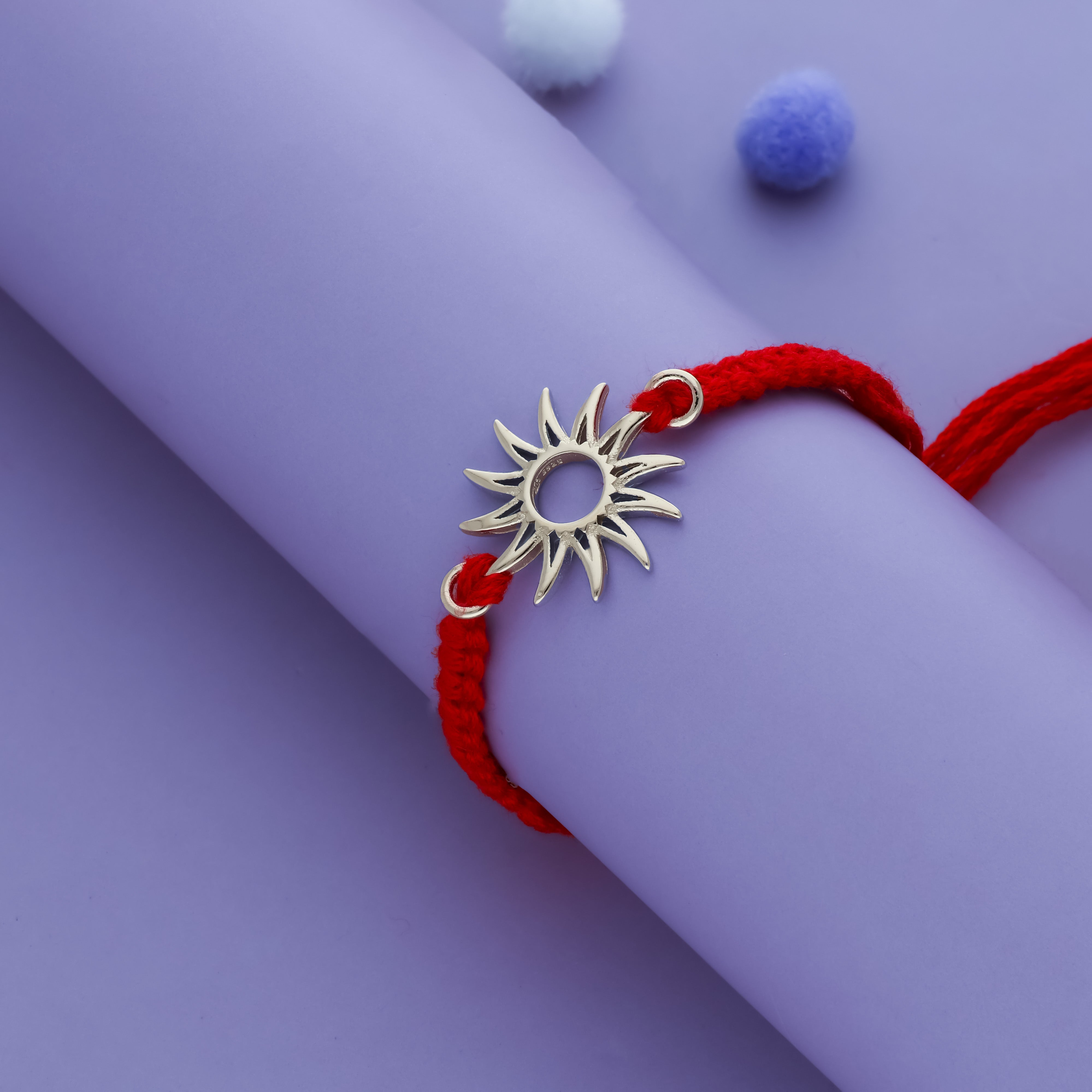 Surya Chakra 925 Sterling Silver Rakhi