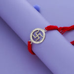 Swastik 925 Sterling Silver Rakhi