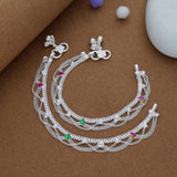 Jingle Pop Traditional 925 Silver Kid Anklet(3-4 Yrs)