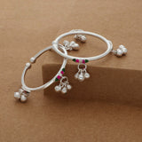 Komal Jhankar Pure Silver Kid Anklet(0-6Months)