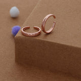 Leaf Elegance Rose Gold 925 Silver Toering