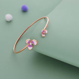Lilac Whisper 925 Rose Gold Polish Women Silver Kada