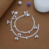 Little Fairy Traditional 925 Silver Kid Anklet(3-4 Yrs)