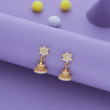 Little Lakshmi Gold Polish 925 Silver Jhumka