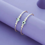 Little Dots 925 Sterling Silver Adjustable Baby Kada Set
