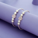 Little Flora 925 Silver Kid Bangles (0-5 Yrs)