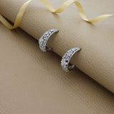 Luminous 925 Silver Hoop Earrings