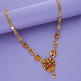Mangala Lakshmi 925 Gold Polish Silver Necklace