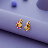 Mango Swirl 925 Silver Stud Earring