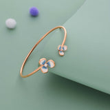 Meadow Charm 925 Rose Gold Polish Women Silver Kada