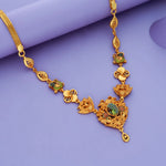 Meenakari Peacock 925 Sterling Silver Gold-Plated Necklace