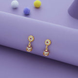 Swarna Latha Gold Polish 925 Silver Traditional Kid Earring