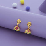 Mini Chandrika Gold Polish 925 Silver Jhumka
