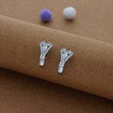 Mini Royale 925 Silver J Type Earring