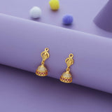 Mini Swarnam Gold Polish 925 Silver Jhumka