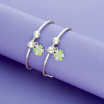 Mint Bloom 925 Sterling Silver Kid Bangles