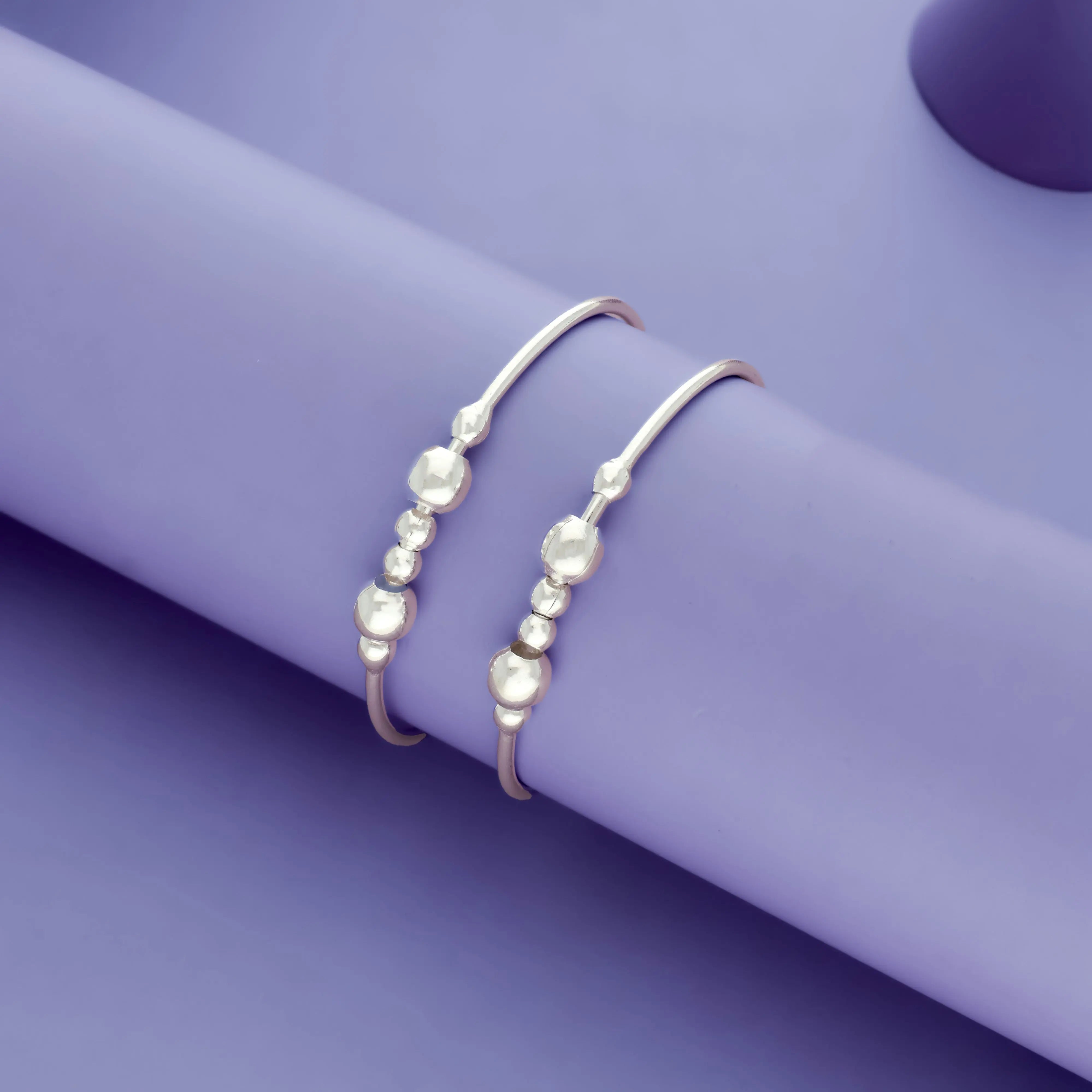 Moon Drop 925 Sterling Silver Bangles