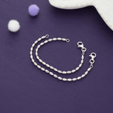 Sparkle Dream Kids 925 Silver Kid Anklet(Newborn)