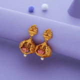 Padma-Lakshmi Gold Polish 925 Silver Traditional Jhumka