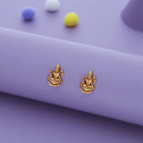 Padmasana Lakshmi Traditional 925 Gold Polish Silver Kid Earring