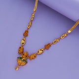 Padmashri Alankara 925 Gold Polish Silver Necklace