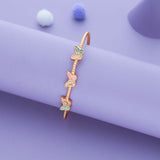 Pastel Flutter Bliss 925 Silver Kid Bangles (0-5 Yrs)