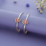 Playful Doraemon 925 Silver Baby Bangles (0-5 Yrs)