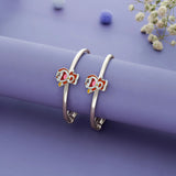 Playful Doraemon 925 Silver Baby Bangles (0-5 Yrs)