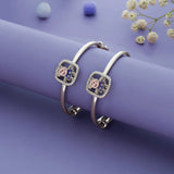 Playful Peppa Pig Sparkle 925 Silver Baby Bangles (0-5 Yrs)
