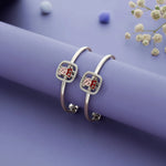 Playful Peppa Pig Sparkle 925 Silver Baby Bangles (0-5 Yrs)