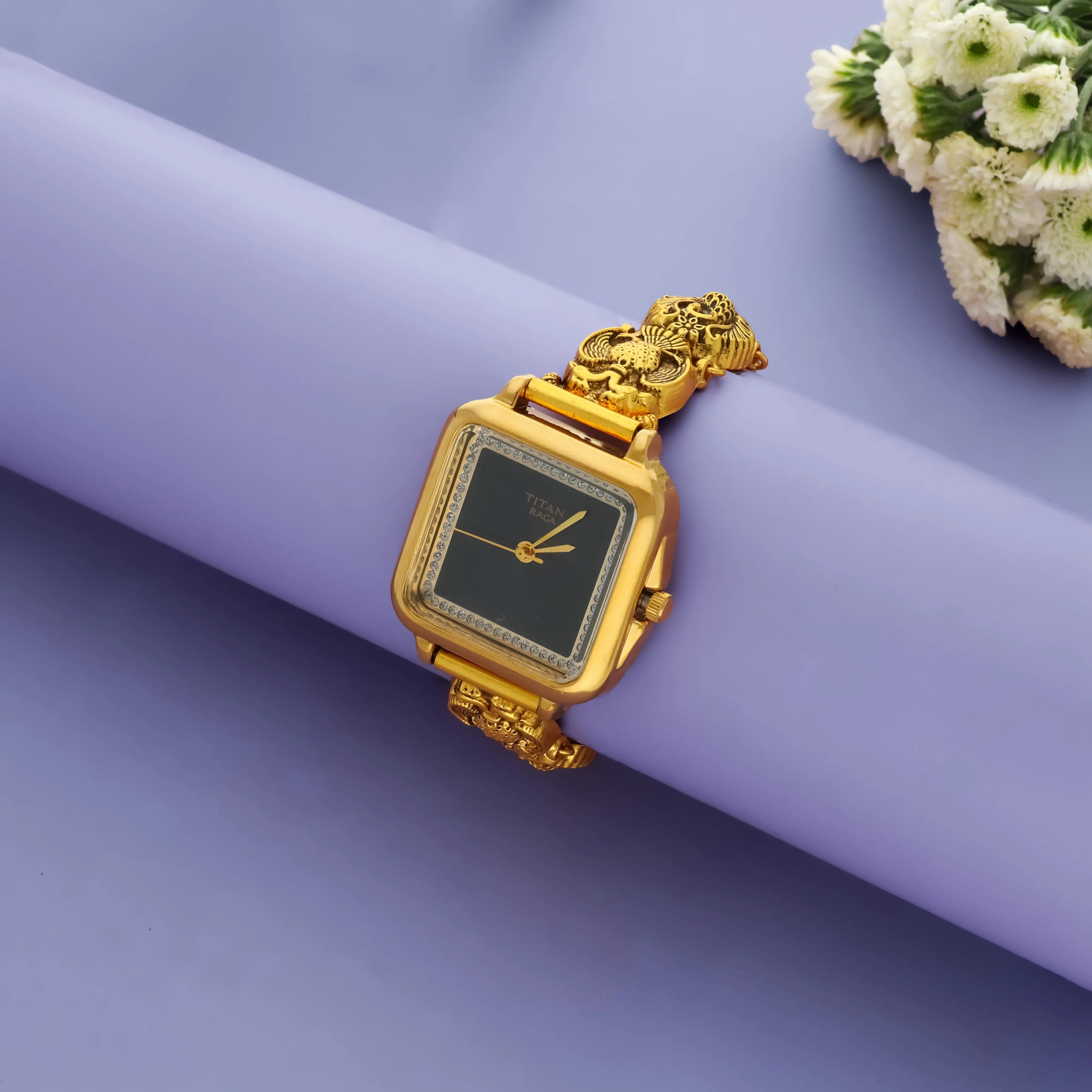 Premium Antique Gold Plated 925 Silver Wristwatch