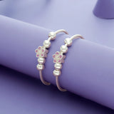 Princess Blossom 925 Silver Kid Bangles (0-5 Yrs)