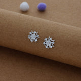 Rajwadi Flower 925 Silver Women Stud Earring