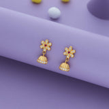 Red Glow 925 Gold Polish Silver Kid Drop Earring(6+ Yrs)