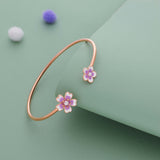 Rosaline Drift 925 Rose Gold Polish Women Silver Kada
